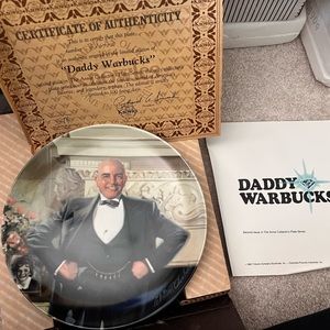 Daddy Warbucks Plate